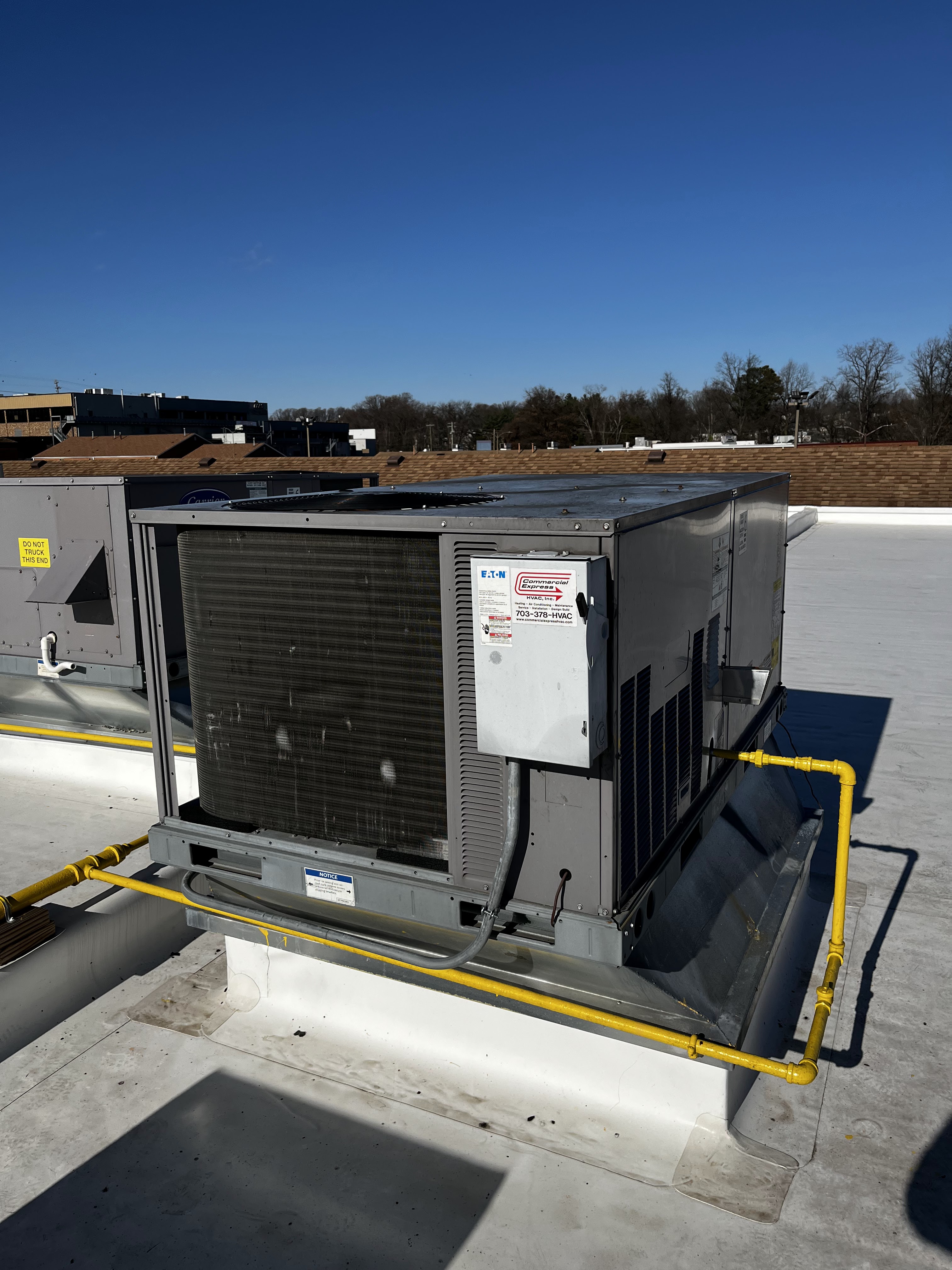 HVAC unit installation by Efrain Sarceno in Rockville MD