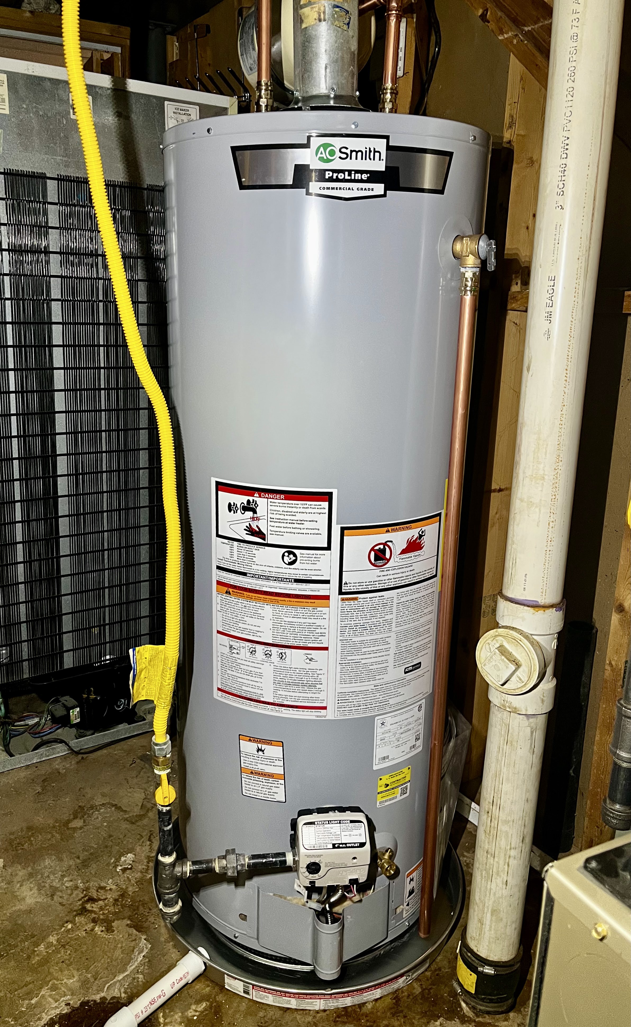 Water heater service by Efrain Sarceno in Rockville MD