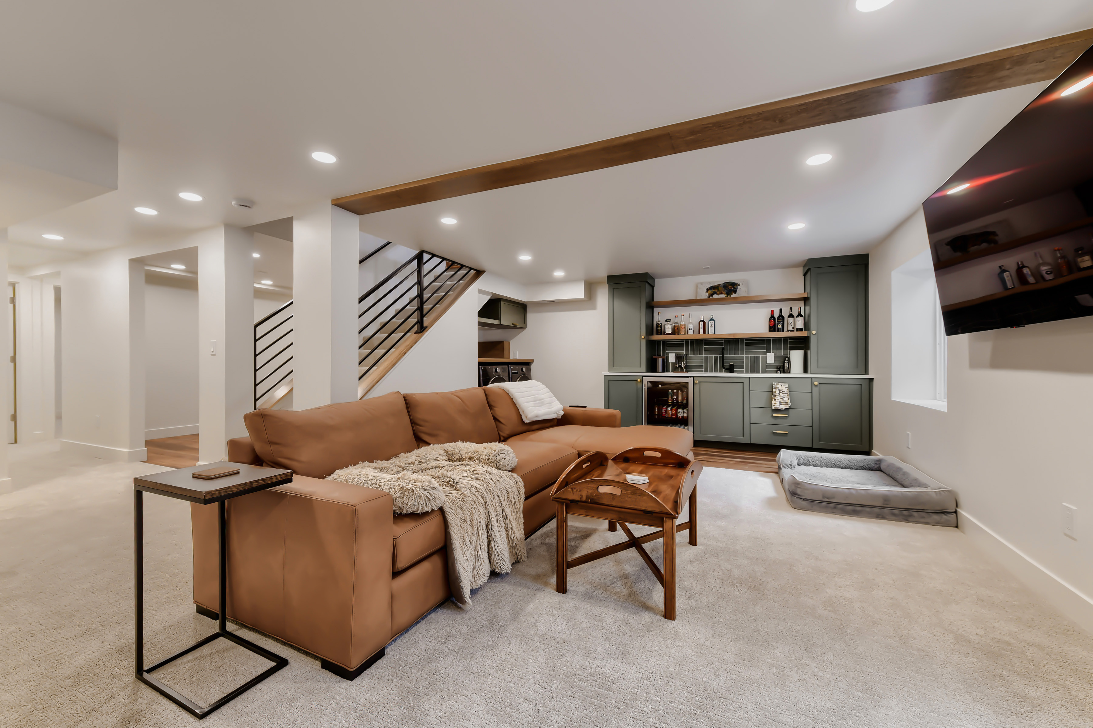 Basement Bar & Kitchenette detail