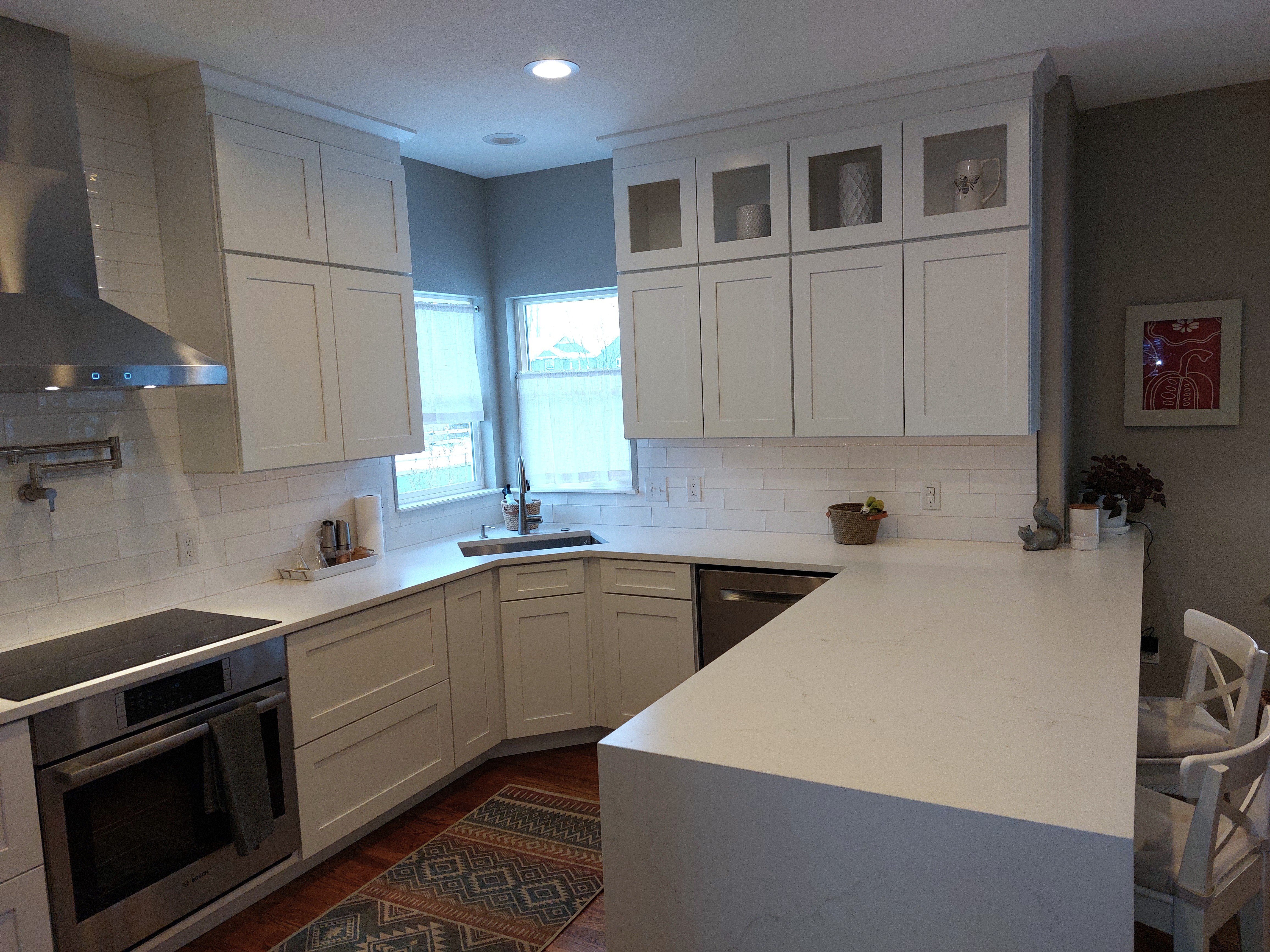 White Shaker Kitchen detail