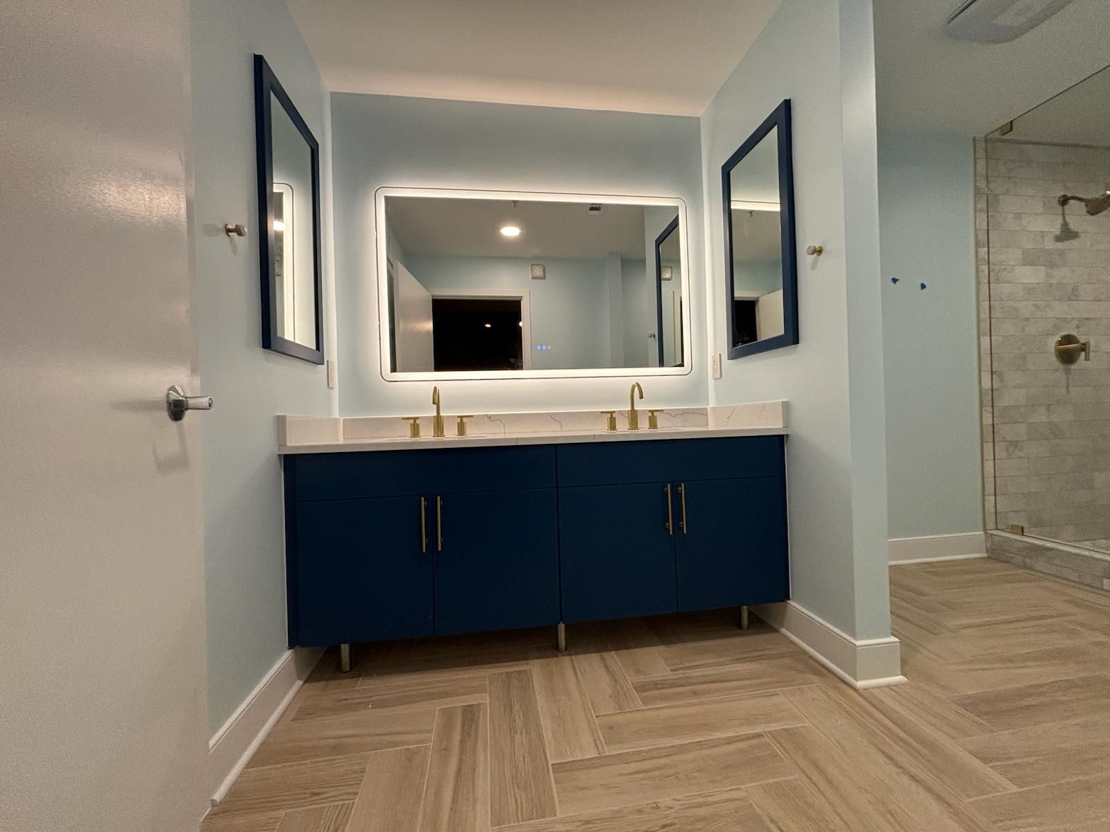 Bathroom — Blue & Gray