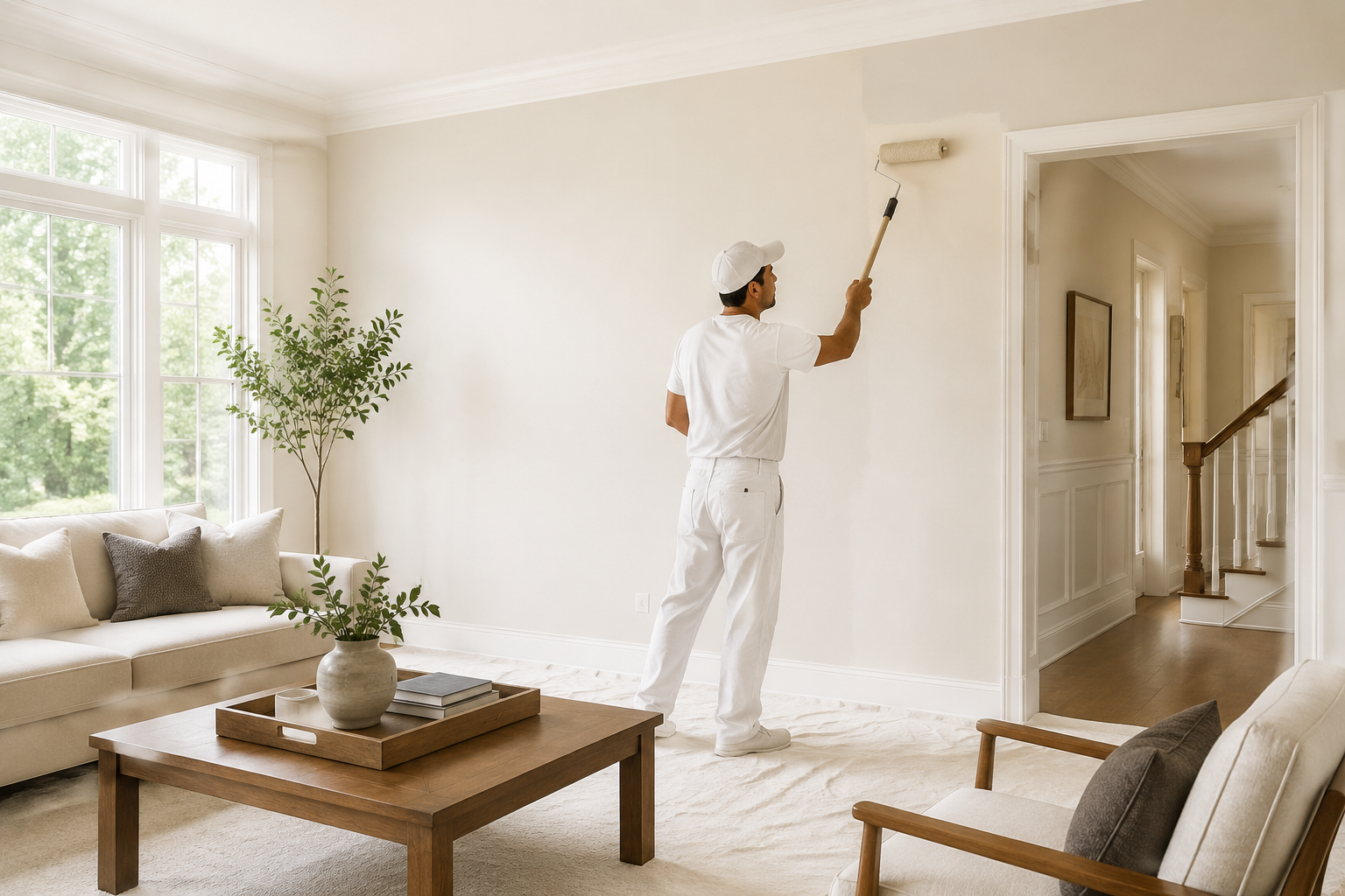 Interior painting by Eimaan Services in Alexandria VA